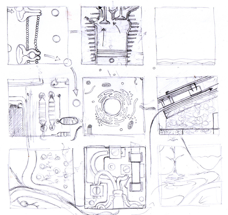 Step of artwork production - Martin Woodward Mind Over Matter